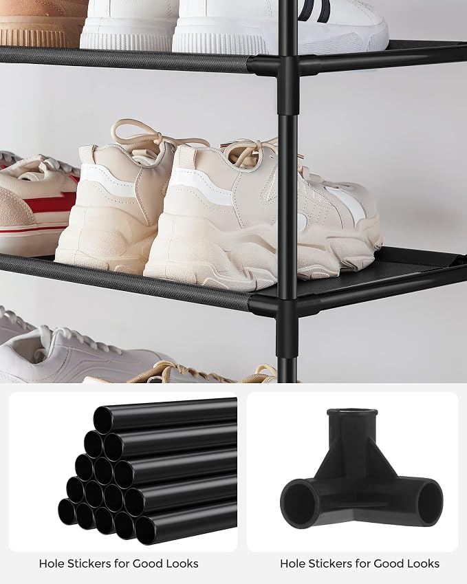 SONGMICS 10-Tier Shoe Rack, Space-Saving, Shoe Storage Organizer - Image 6