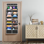 Univivi Upgraded Over the Door Organizer for Baby Nursery, Black, 5-Shelf - Image 6