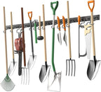 TORACK Plastic Wall Mounted Mop and Broom Holder, Garden Tools Organizer - Image 7