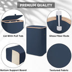 BALEINE 70L Laundry Hamper with Lid, Large Laundry Basket Bin - Image 3