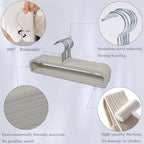 20 Pack Velvet Pants Hangers for Closet Space Saving, Thin Hanger (Grey) - Image 3