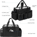 Cleaning Caddy Bag, Cleaning Supplies Organizer for Housekeepers, Housekeeping Caddy with Handle and Detachable Padded Cushion, Black - Image 3
