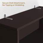 Yaheetech 77in Over the Toilet Storage Cabinet, Espresso Bathroom Organizer - Image 7
