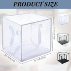 Zopeal 6 Pack Collapsible Mesh Laundry Basket, Multicolor, Single-layer - Image 2