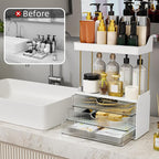 StorBin Arcylic 5-Tier Makeup & Skincare Organizer for Vanity, Bath, 2 Sets - Image 8
