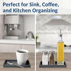 Spacewiser Countertop & Vanity Silicone Tray – 2 PC Small 7.7" Soap Tray - Image 6