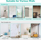 YASONIC Corner Adhesive Shower Caddy, with Soap Holder and 12 Hooks, Rustproof Stainless Steel Bathroom Organizer, No Drilling Wall Mounted Rack, Brushed Silver, 3-Pack - Image 8