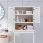 Over Toilet Storage Cabinet with Barn Door & Adjustable Shelves - Image 6