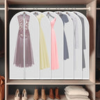 Clear Garment Bags for Hanging Clothes, 12 Pack 60 Inch Gown Covers - Image 7