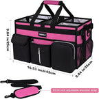 Large Cleaning Caddy With Detachable Divider And Support Board, Large Cleaning Supply Caddy With Adjustable Shoulder Strap & Waist Belt For Cleaners,Housekeepers - Image 2