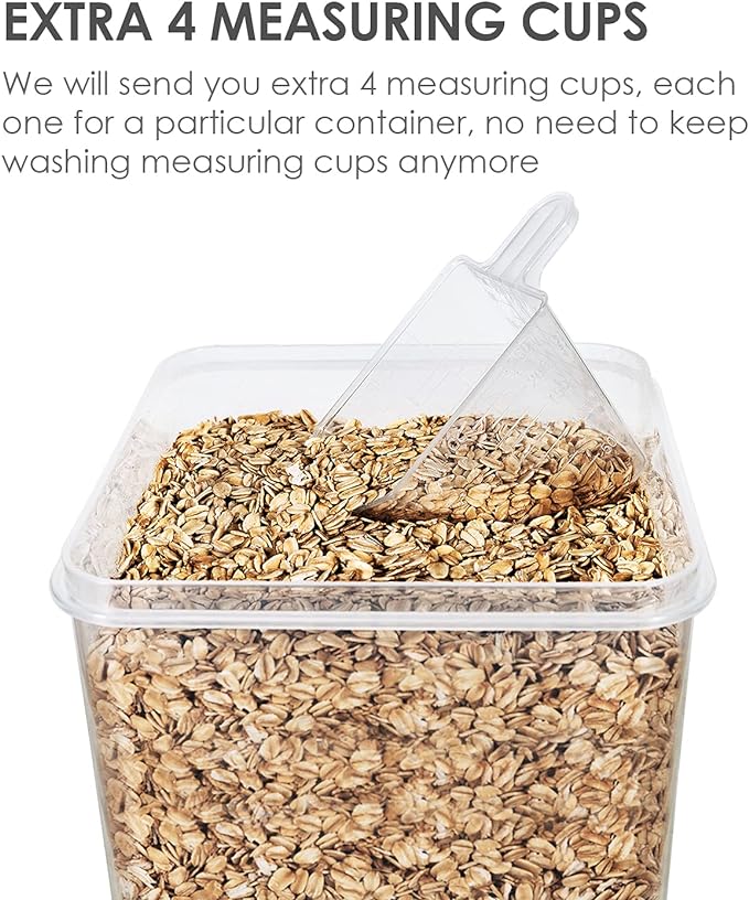Vtopmart Extra Large Airtight Food Storage Containers, 6.5L, 4 Pcs - Image 5