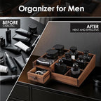 Bathroom Counter Organizer, Cologne Organizer for Men, Desk Storage - Image 6