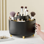 fanado 360° Rotate Makeup Brush Holder Organizer, Makeup Organizers Countertop, Makeup organization and Skincare Storage with Gift Box Packing for Vanity, Desktop, Bathroom (Black) - Image 5