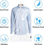 BALEINE 2PK Clear Garment Bags for Hanging Clothes, 60" Dress Suit Bag - Image 3