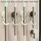3 Pack Suction Cup Mop and Broom Holder Wall Mount - Image 4