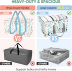 BALEINE 2-Pack Oversized Moving Bags with Reinforced Handles, Heavy-Duty Storage Tote for Clothes, Moving Supplies (Mosaic, 2-Pack) - Image 4