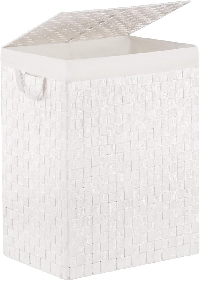YOUDENOVA Handwoven Laundry Basket Hamper with Removable Liner Bag and Lid by YOUDENOVA