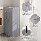 Lifewit 65L Laundry Basket with Lid and Long Handles, Grey - Image 5
