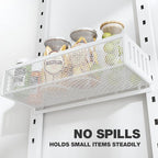 Pantry Door Organizers and Storage, 6-Tier Large Metal Heavy-Duty Frame Over the Door Spice Rack, 2 in 1 Wall-Mounted or Hanging shelf for Kitchen, Bathroom, Laundry Room, Bedroom, Closet &Nursery - Image 3