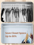 HOUSE DAY Space Saving Hangers 8 Pack, Closet Organizers and Storage | Space Saving - Image 3