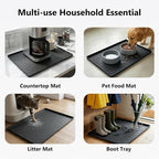 Mateeylife Under Sink Mat Kitchen Waterproof, Silicone Sink Tray 28"X19" - Image 6