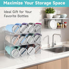 Stackable Water Bottle Organizer Large Compartment Water Bottle Holder - Image 5