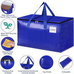 StorageRight Moving Bags, Moving Boxes, 93L 8-Pack Sotrage Bags, 4 Colors - Image 3