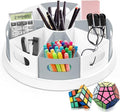 MeCids 360 Rotating Storage Organizer Desk Organizers Pen Holder– 12” Lazy Susan Style Caddy with Removable Bins, for Home Office Supplies, Art Supplies, Make-up & Kitchen Use, with Card & Gift Box by MeCids