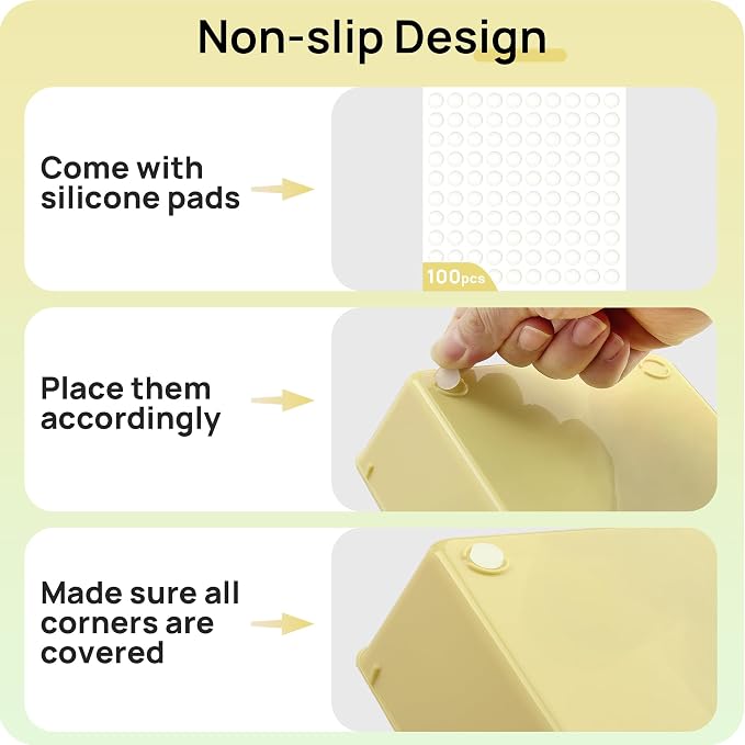 Vtopmart 25 Pack Plastic Drawer Organizers with Non-slip Rubber Pads - Image 7