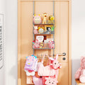 Consumest Over The Door Hooks Organizer - 4 Tier Door Coat Rack with 3 Baskets & 12 Hooks, Stainless Steel Towel Hanger for Bedroom, Bathroom, Living Room, Silver by Consumest