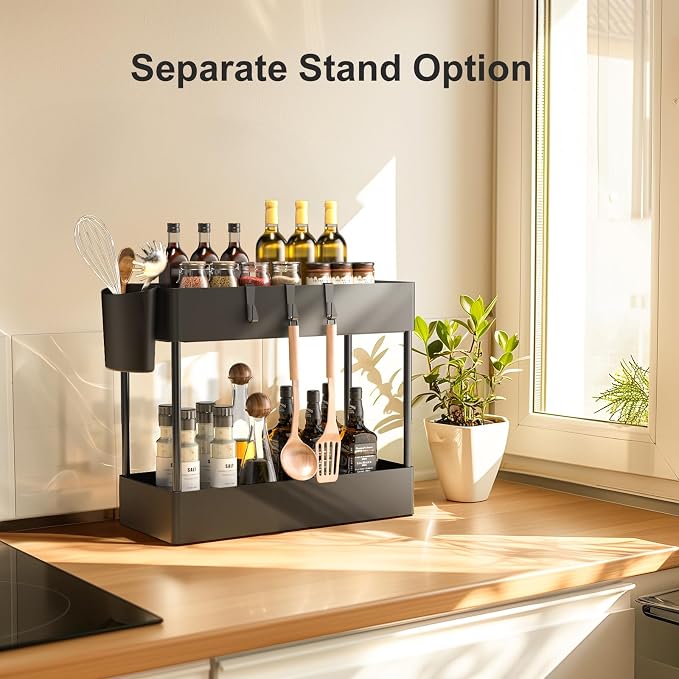 Pipishell 4 Tier Slim Storage Cart with Wheels, Laundry Cart, Black - Image 6