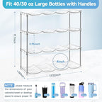 Larger Water Bottle Organizer for Stanley 40 oz Tumbler, Tumbler Organizer - Image 3
