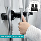 Magnetic Mop Broom Holder, Strong Non Slip Magnetic Broom Mop Hanger, Heavy Duty Magnetic Hooks for Hanging Shovel Rake Tools, Wall Mounted Utility Storage Magnet Rack 4 Rack - Image 3