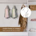 ZEDODIER Tank Top Hanger, Rotating Bra Organizer for Closet, Holds 24 Bras - Image 4