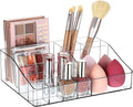 Vtopmart Clear Plastic Devided Makeup Organizer Tray by Vtopmart