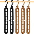 Closet Organizers and Storage,College Dorm Room Essentials, Multifunctional Organizer Magic Space Saving Hangers with 9 Holes Storage Organization for Wardrobe - Image 7
