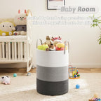Artfeel Laundry Basket,Woven Cotton Rope Laundry Hamper,60L for Decorative Storage of Dirty Clothes,Toys and Blankets in Bathroom,Bedroom and Living Room - Image 3