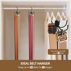 ZEDODIER 2 Pack Belt Hanger, Belt Organizer for Closet 360° Rotatable - Image 3