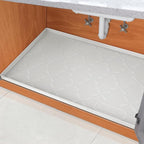 SIKADEER Waterproof Under Sink Mat Silicone 28" x 22" Kitchen Cabinet liner by SIKADEER