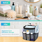 Mesh Shower Caddy Portable - 9 Pockets for College Dorm Room Essential - Image 5