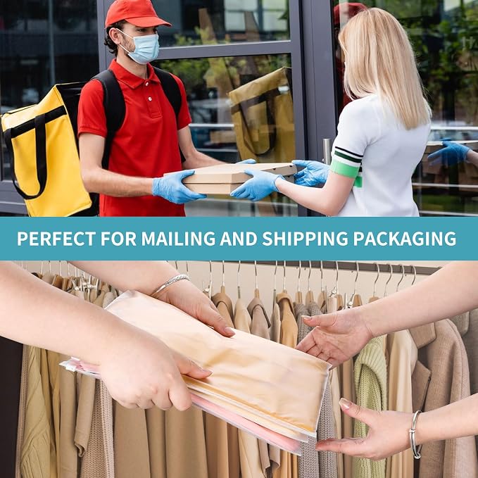 50Pcs Clothing Packaging Bags for Shipping 10x8 Inch without Vent Holes - Image 7