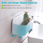 CGBE 2-Pack Cabinet Door Organizer, Self Adhesive Bathroom Shelves, White - Image 5