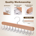 2 Pack Tank Top Hanger, Bra Hangers for Closet Organizer & Storage | Premium Bra Hanger, Tank Top hangers with 40 hooks, 360°Rotating Closet Organizers and Storage Space Saving, Belt Hanger - Image 2