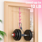 Kaiferty Over the Door Hooks, Metal Door Hooks for Hanging, Over the Door Purse Organizer for Coat Hanger, Back of Shower Door for Hanging Towel Rack Clothes, Hat, Bathroom, Closet (Pink-3Packs) - Image 7