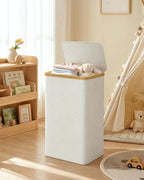 IEGrow Laundry Hamper with Lid,110L Laundry Basket with Mesh Bags,Beige - Image 9