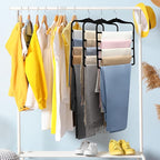 Closet Organizers and Storage, 3 Pack Pants Hangers Space Saving | Organization and Storage, Velvet Hanger for Dorm Room for College Students Girls Boys Guys Hanging Jean Scarf - Image 8