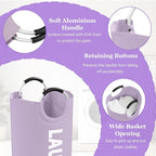 3PCS 95L Collapsible Laundry Basket, Oxford Hamper with Handle for Family - Image 5