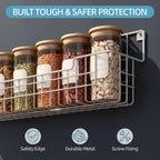 Spice Rack Wall Mount, 4 Pack Spice Organizer, White - Image 2