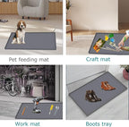 Under Sink Mat 22 x 22, Silicone Under Sink Liner for Kitchen Waterproof Bathroom Cabinet Mat, Grey - Image 5
