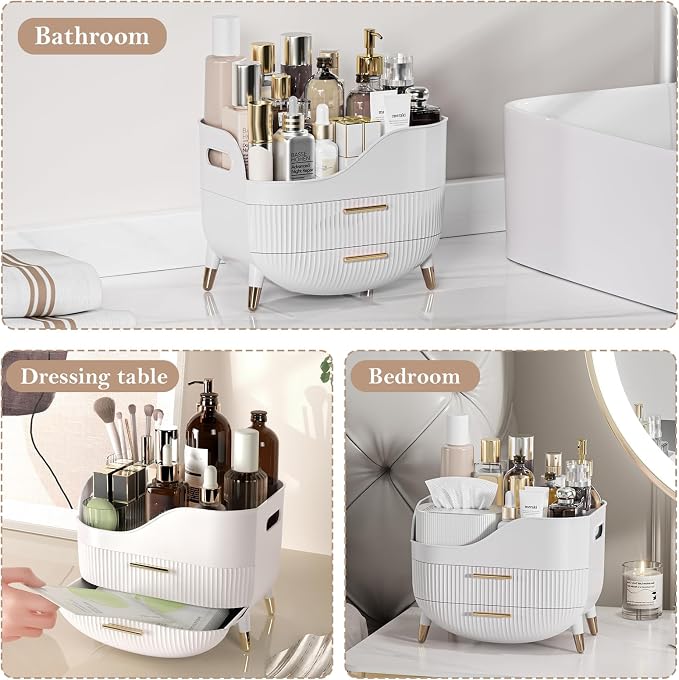 Makeup Organizer for Vanity, Large Capacity Skincare Organizer Countertop - Image 5